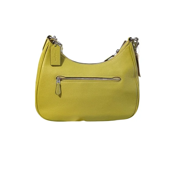 NWT Coach khaki Key Lime Terry Hobo Bag Crossbody strap vintage silk scarf set - Picture 2 of 8